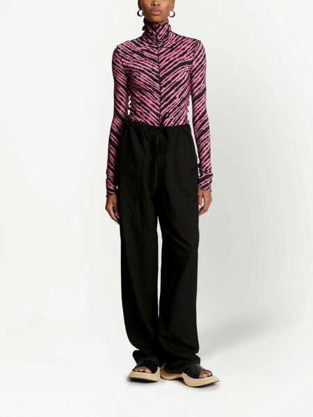 Pantaloni casual PROENZA SCHOULER WHITE LABEL Slouch Fit Pants BLACK Femei (BM 10167974) 2
