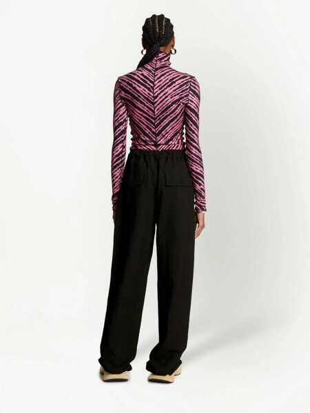 Pantaloni casual PROENZA SCHOULER WHITE LABEL Slouch Fit Pants BLACK Femei (BM 10167974) 4