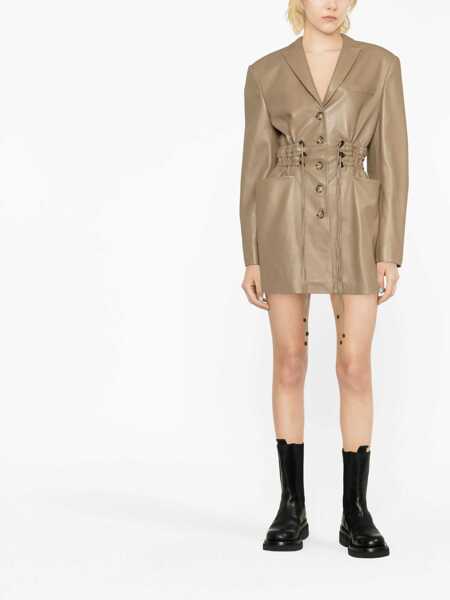 Sacouri THE MANNEI Irbid Blazer Dress BEIGE Femei (BM 10168067) 2