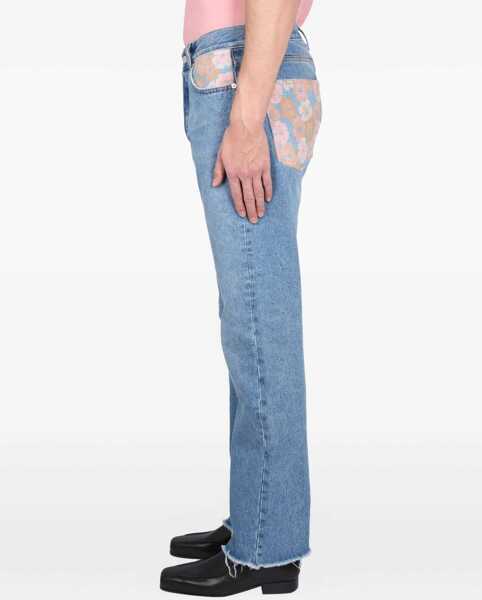 Blugi drepti SFR Jeans Flower AZURE Barbati (BM 10168145) 3