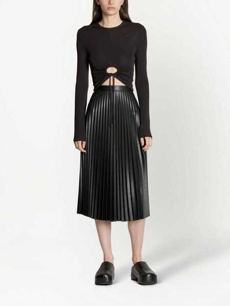 Bluze PROENZA SCHOULER WHITE LABEL Crepe Tops. BLACK Femei (BM 10168262) 2