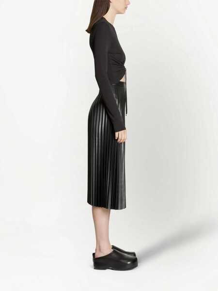 Bluze PROENZA SCHOULER WHITE LABEL Crepe Tops. BLACK Femei (BM 10168262) 3