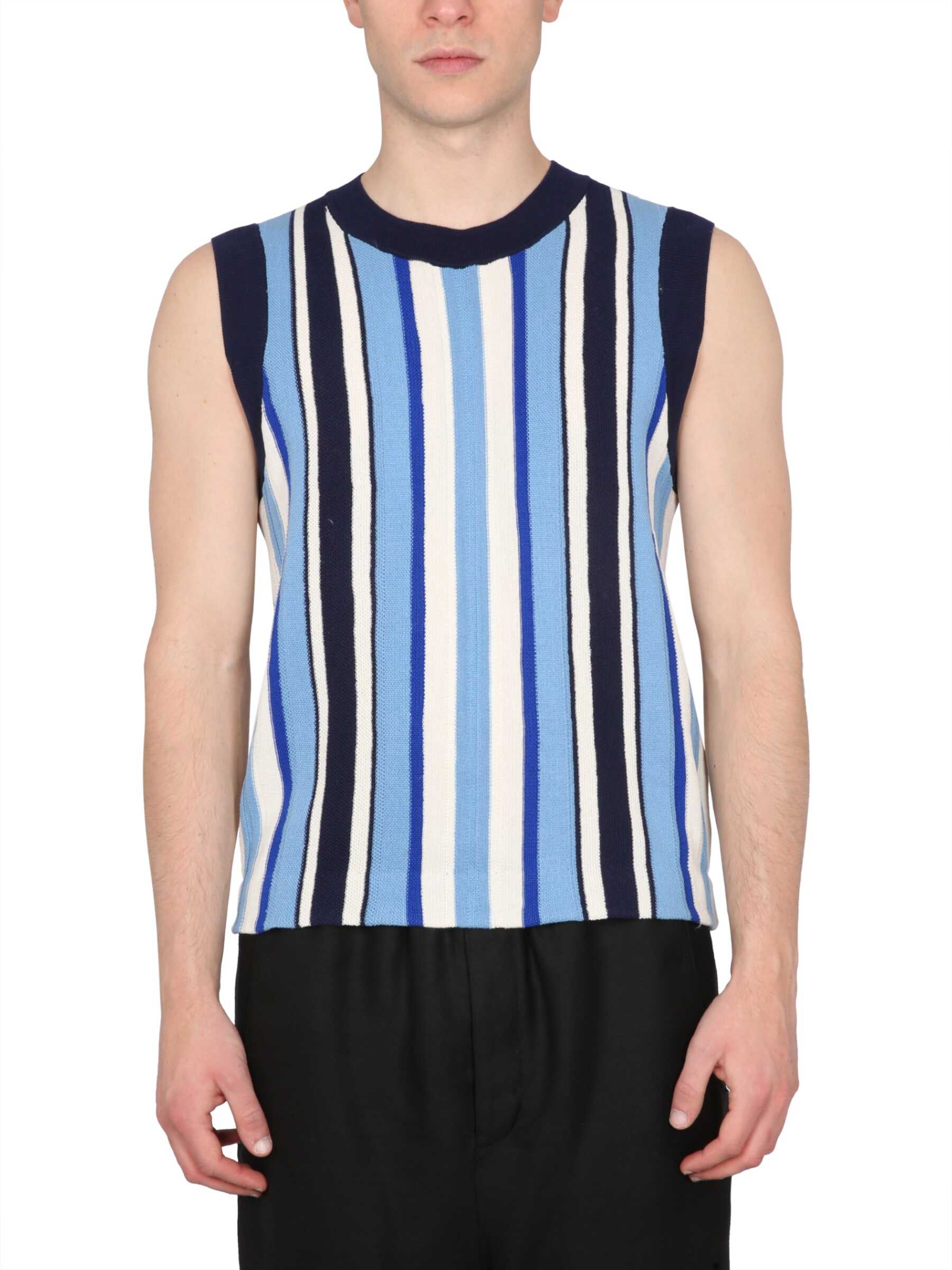 WALES BONNER Vest With Stripe Pattern MULTICOLOUR b-mall.ro