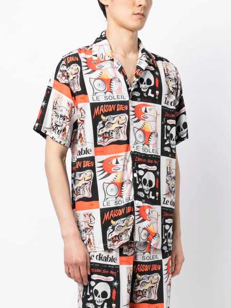 Camasi casual ENDLESS JOY Tarot Shirt MULTICOLOUR Barbati (BM 10168556) 3