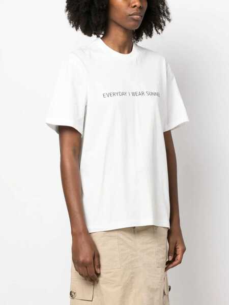 Tricouri SUNNEI Crewneck T-Shirt WHITE Barbati (BM 10168583) 3