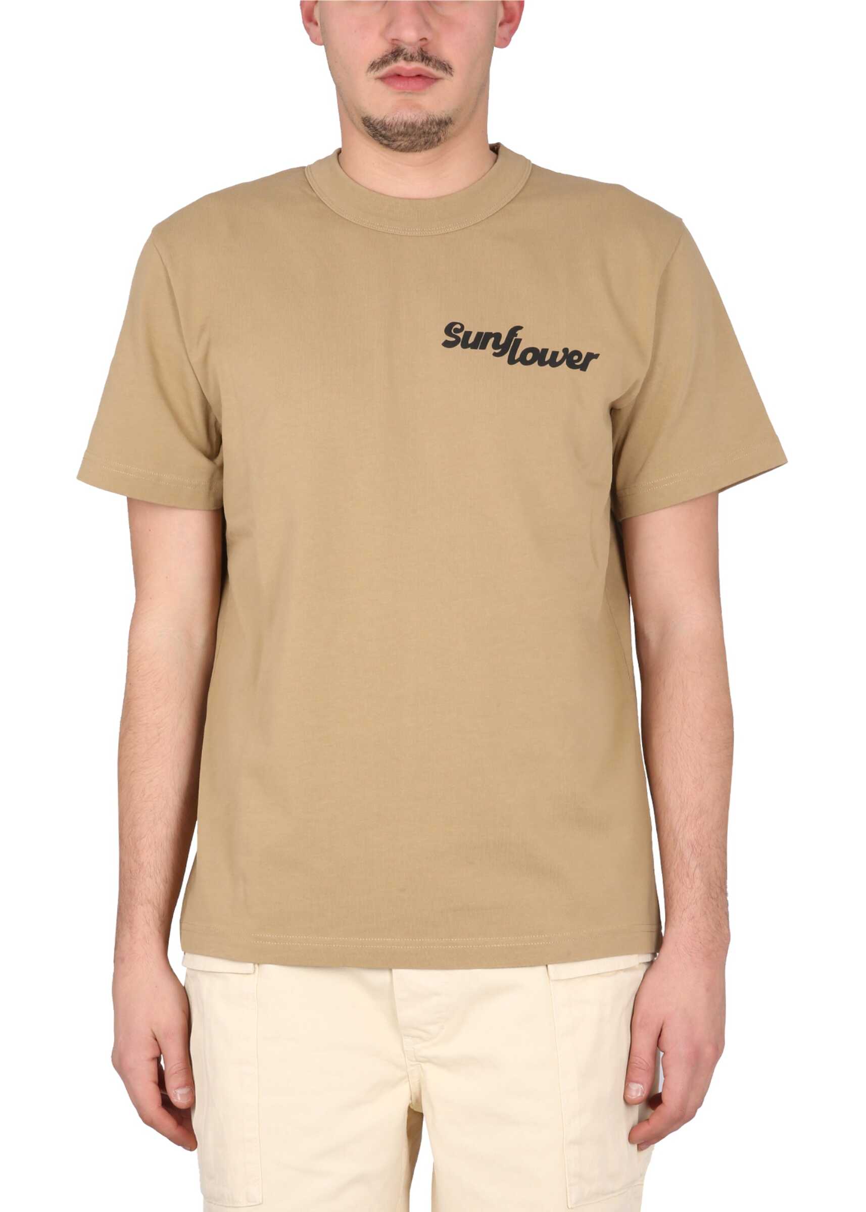 SUNFLOWER T-Shirt With Logo BROWN