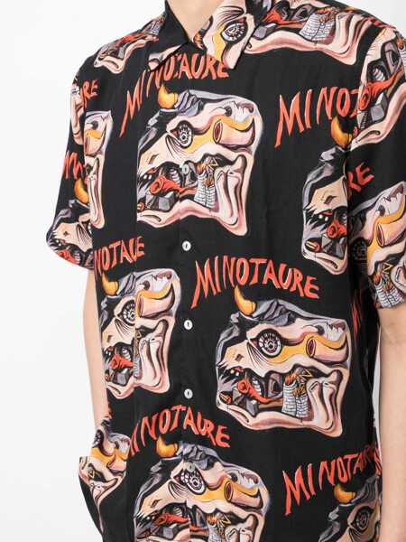 Camasi casual ENDLESS JOY Minotaure Shirt BLACK Barbati (BM 10168661) 5