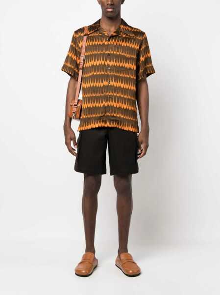 Camasi casual WALES BONNER Rhythm Shirt BROWN Barbati (BM 10168679) 2