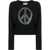 MOSCHINO JEANS Peace Symbol Jersey BLACK