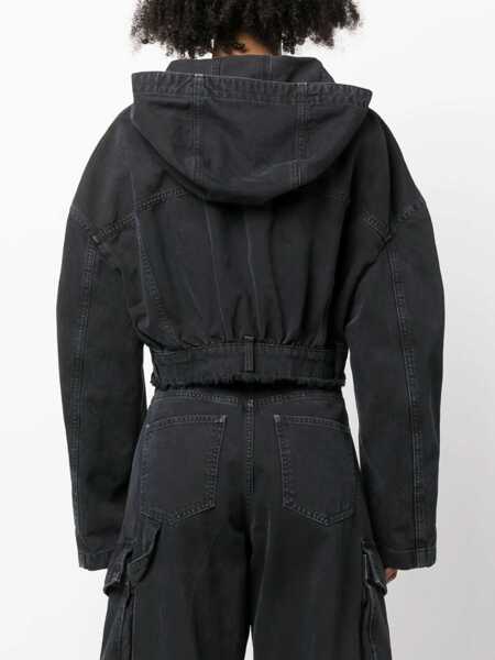 Jachete MOSCHINO JEANS Cropped Jacket BLACK Femei (BM 10168931) 4