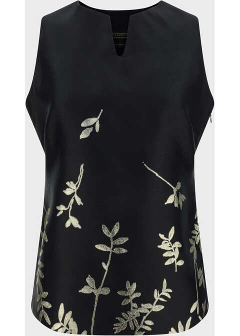 ALBENA GATEVA Isabelle Lux Top BLACK/GOLD