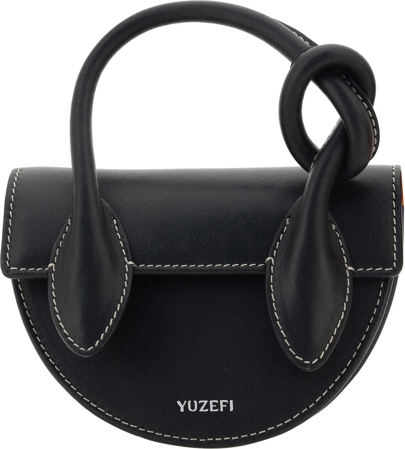 YUZEFI Pretzel Handbag BLACK