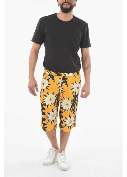 Pantaloni scurti ENDLESS JOY Floral Patterned Drawstring Waist Shorts Multicolor Barbati (BM 10174547) 4