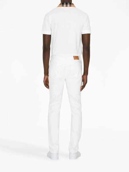 Tricouri Polo Burberry Cody Polo Shirt WHITE Barbati (BM 10175582) 4