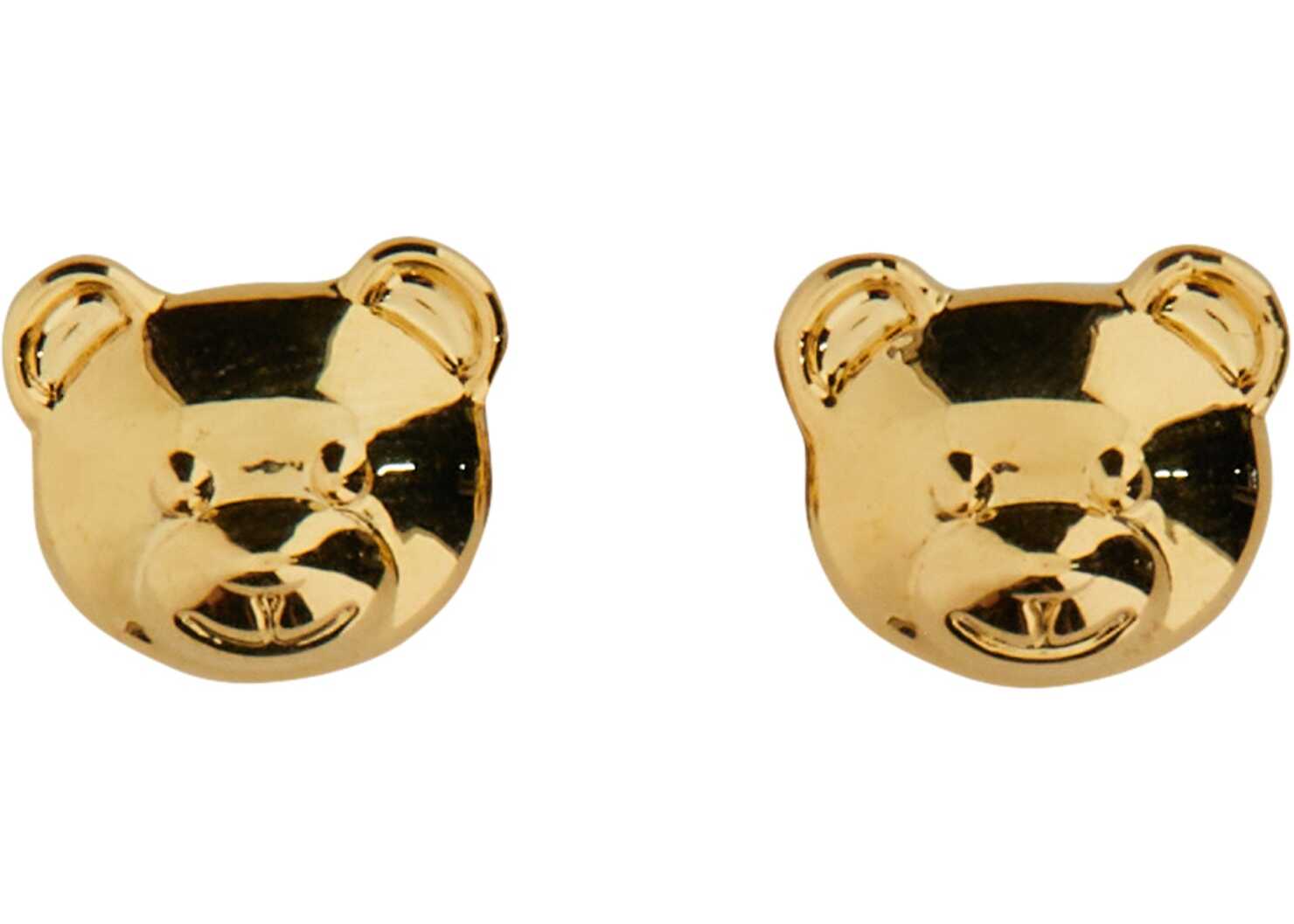 Moschino Small Teddy Bear Earrings GOLD