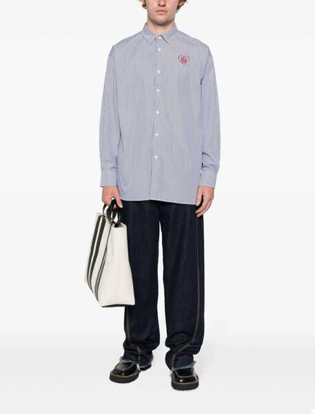 Camasi casual Family First Shirt With Logo BLUE Barbati (BM 10176338) 2