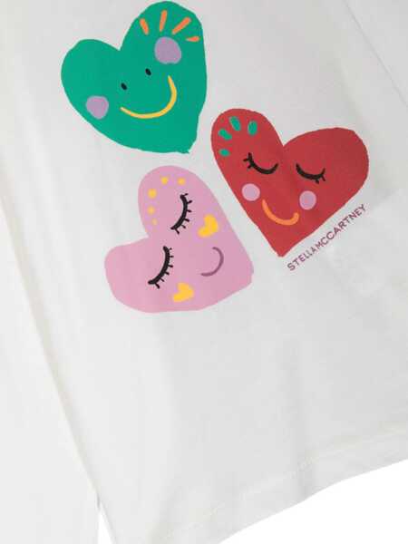 Tricouri Stella McCartney T-Shirt Ml Hearts WHITE Fete (BM 10176380) 3