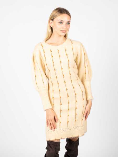 Rochii casual Silvian Heach PGA22188VE Kremowy Femei (BM 10177376) 3