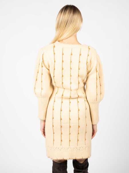 Rochii casual Silvian Heach PGA22188VE Kremowy Femei (BM 10177376) 4