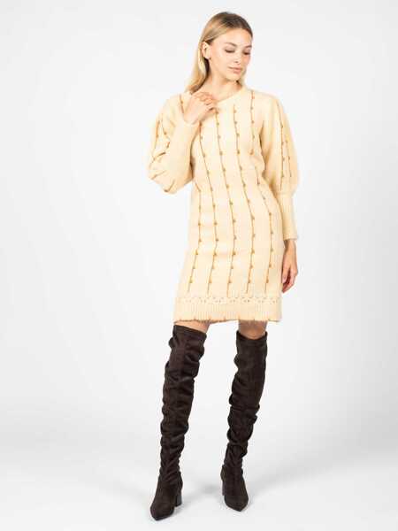 Rochii casual Silvian Heach PGA22188VE Kremowy Femei (BM 10177376) 7