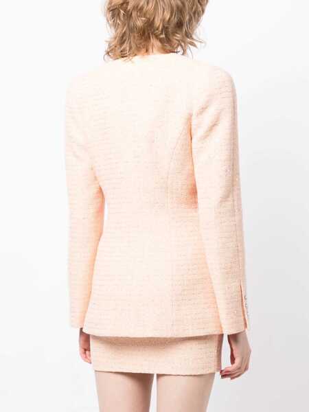 Sacouri office Alessandra Rich Tweed Jacket YELLOW Femei (BM 10177565) 4