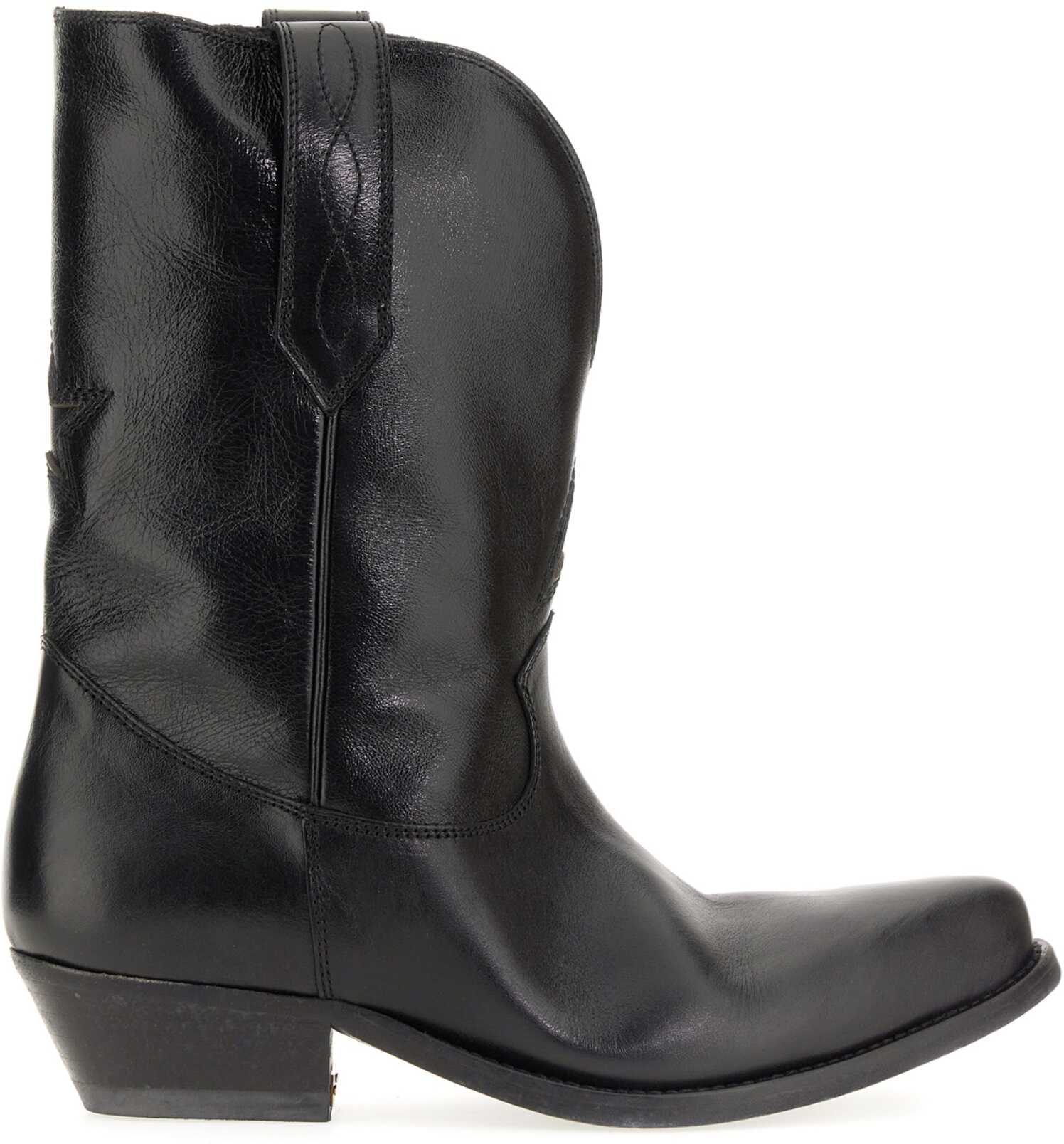 Golden Goose Wish Star Boot BLACK