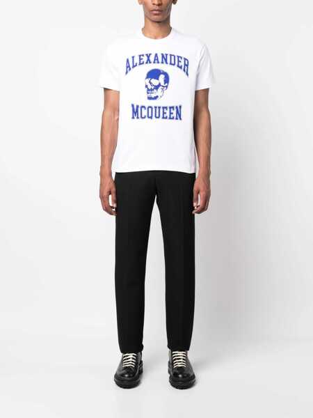Tricouri Alexander McQueen Skull Logo T-Shirt WHITE Barbati (BM 10180418) 2