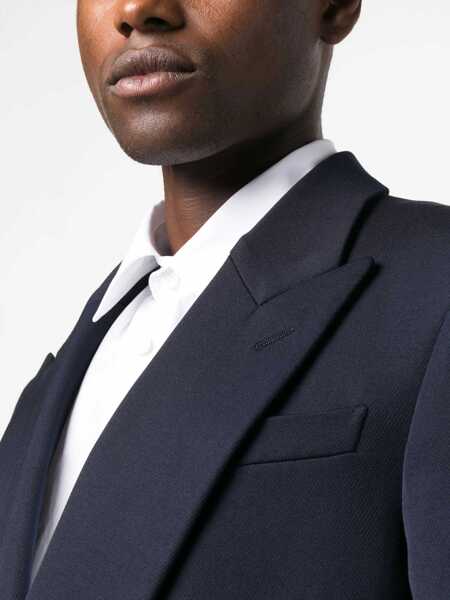 Paltoane Alexander McQueen Double-Breasted Coat BLUE Barbati (BM 10180454) 5