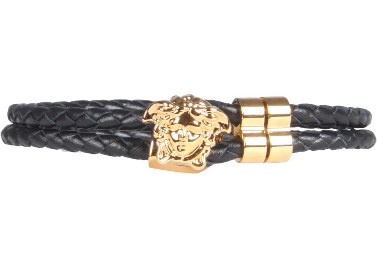 Versace Medusa Leather Bracelet BLACK image9