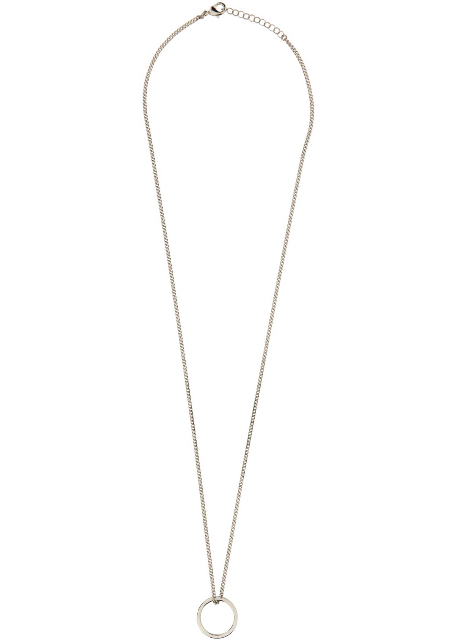 MM6 Maison Margiela Necklace With Ring Pendant SILVER image15