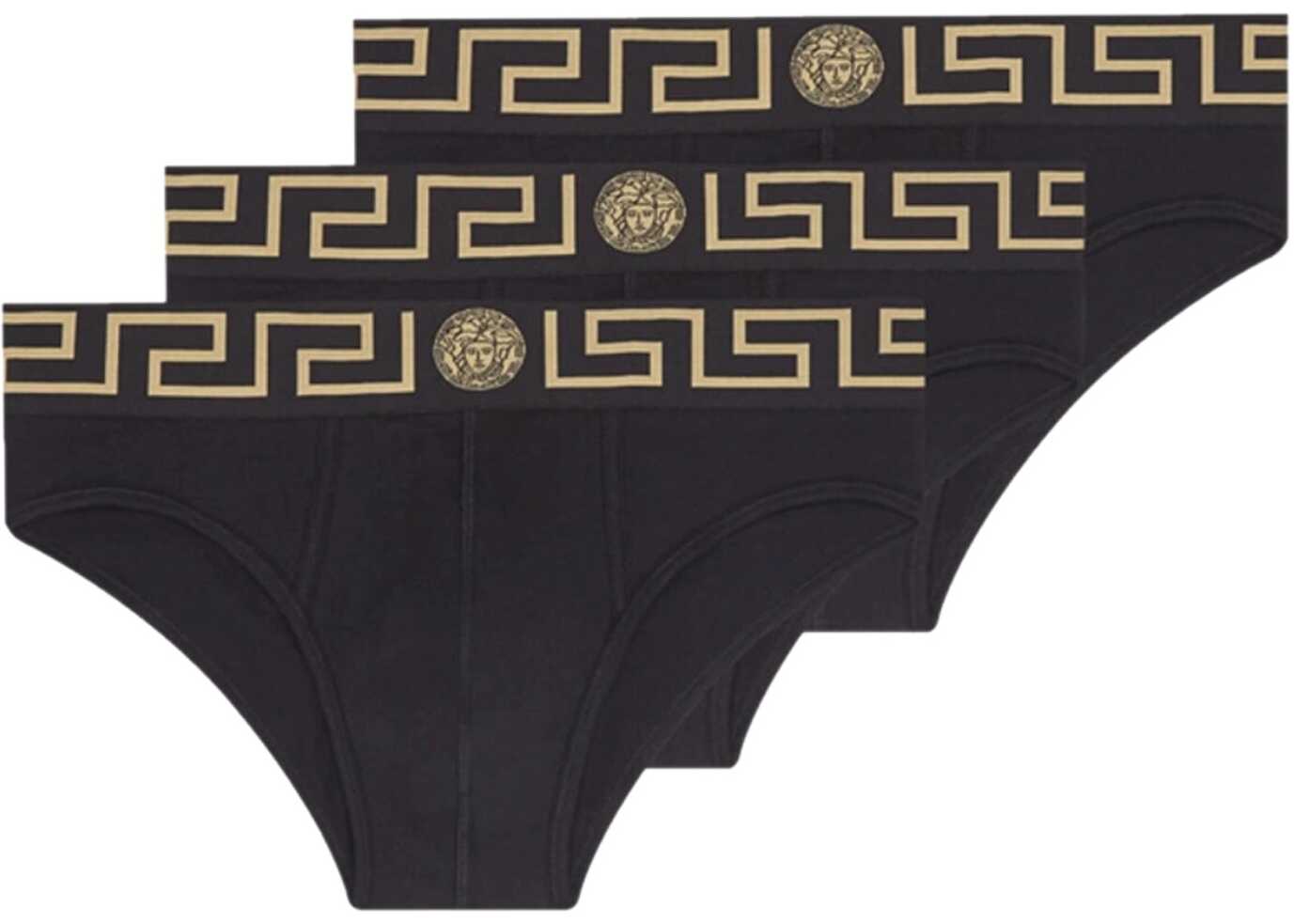 Versace Three-Panties Confection BLACK