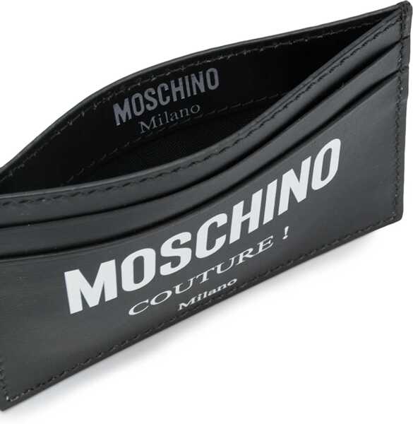 Portofele Moschino Card Holder With Logo BLACK Barbati (BM 10181603) 3