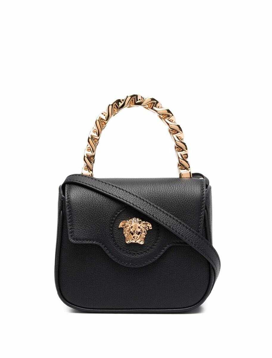 Versace VERSACE \'La Medusa\' mini handbag Black-Versace Gold