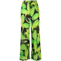 Pantaloni casual Louisa Ballou Printed Wide Leg Trousers Femei