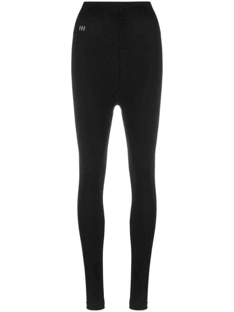 Wolford WOLFORD gathered stretch-jersey leggings BLACK