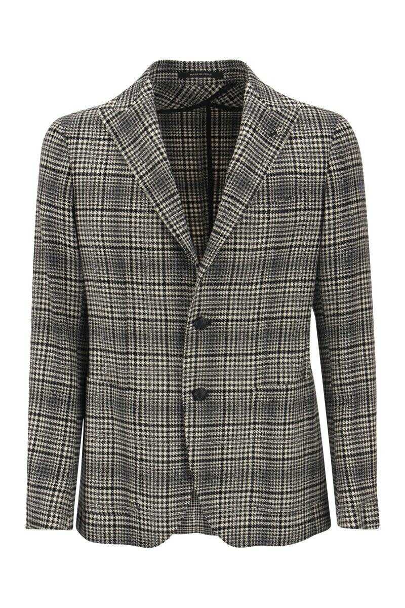 Tagliatore TAGLIATORE Jacket with Tartan pattern WHITE/BLACK