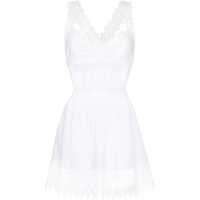 Rochii CHARO RUIZ 'Marilyn' White Dress With Crossed Straps And Lace Details In Cotton Woman