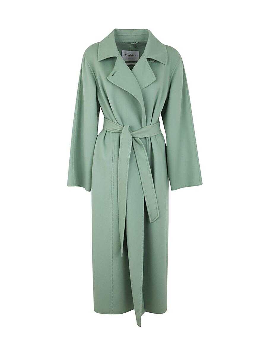 Max Mara MAX MARA HANS BELTED COAT CLOTHING GREEN