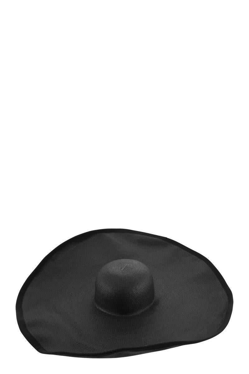 Max Mara MAX MARA ROBERT - Textile paper hat BLACK