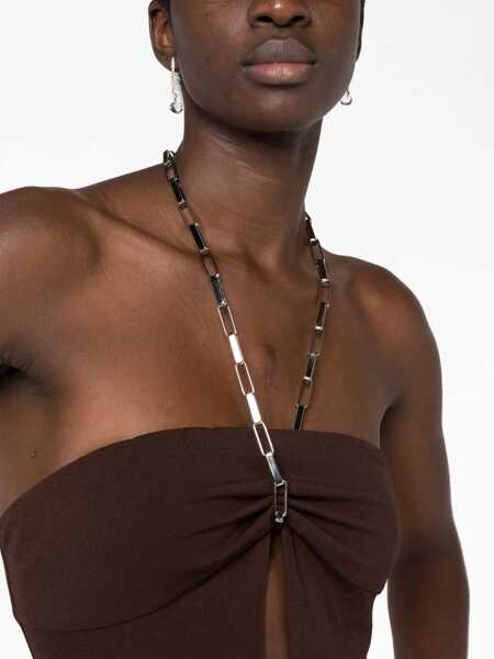 Rochii THE ATTICO The Attico Dresses BROWN Femei (BM 10237394) 3