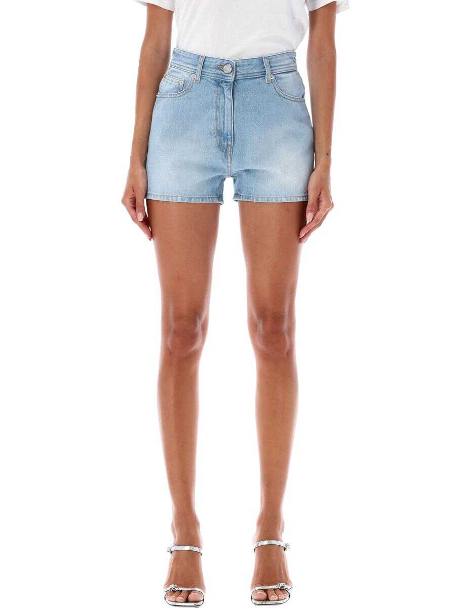 Versace VERSACE Butterflies denim shorts BLUE