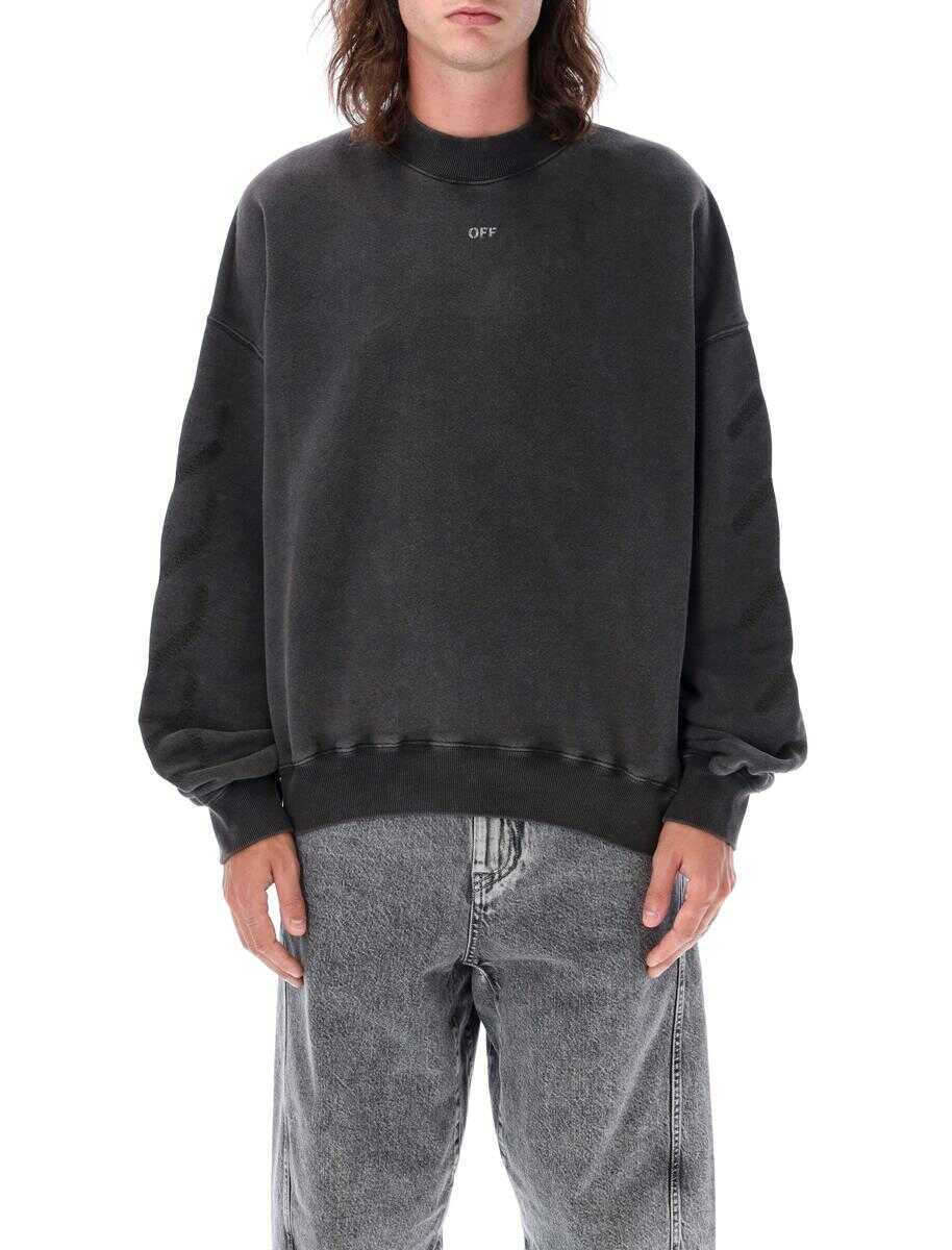 Off-White OFF-WHITE S. Matthew oversize crewneck BLACK/GREY