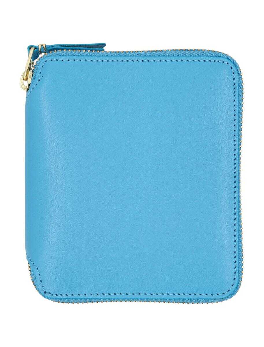 Comme des Garçons COMME DES GARÇONS Classic zip around square wallet BLUE