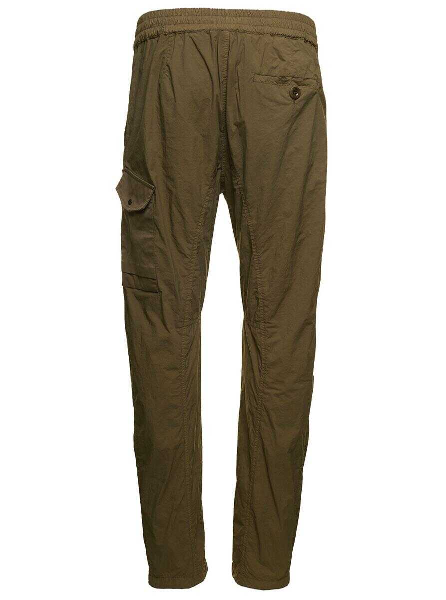 TEN C PANTALONE IN COTONE Green