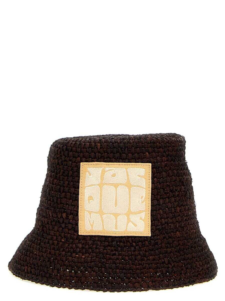 JACQUEMUS JACQUEMUS \'Le Bob Ficiu’ bucket hat Brown