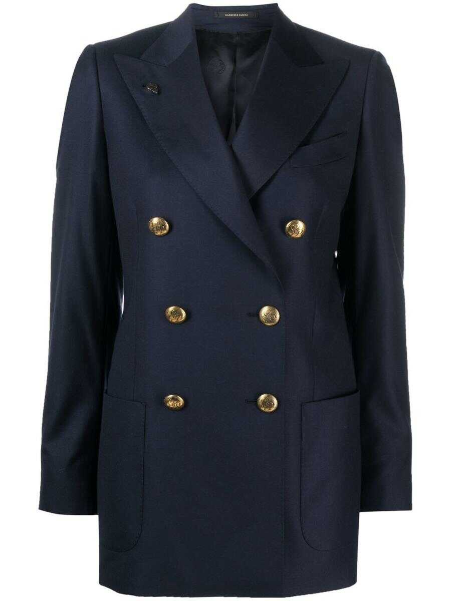 GABRIELE PASINI GABRIELE PASINI Double-breasted jacket Blue