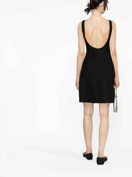Rochii Valentino Garavani Valentino Garavani Crepe Mini Dress Black Femei (BM 10260353) 3