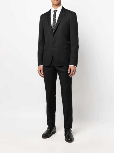 Costume Tagliatore Tagliatore Virgin Wool Two-Piece Suit Black Barbati (BM 10260542) 2