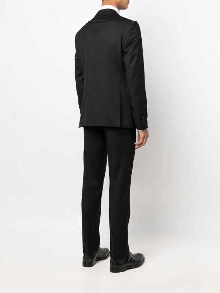 Costume Tagliatore Tagliatore Virgin Wool Two-Piece Suit Black Barbati (BM 10260542) 4