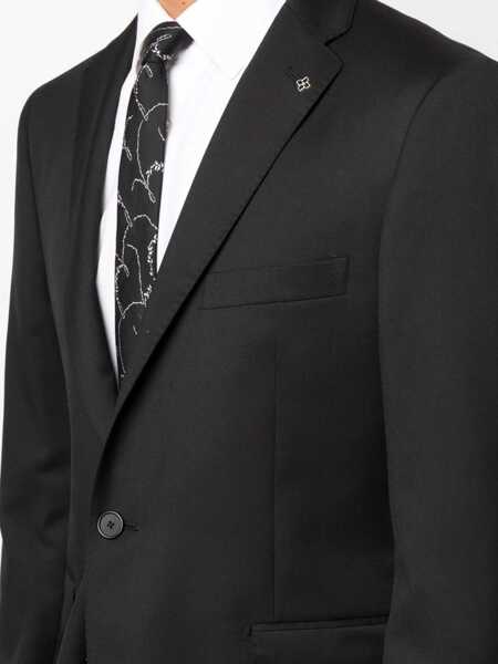 Costume Tagliatore Tagliatore Virgin Wool Two-Piece Suit Black Barbati (BM 10260542) 5